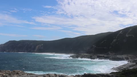 a couple of minutes facing West from the Natural Bridge