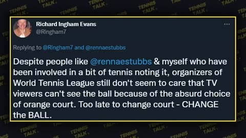 Shocking Court Color at World Tennis League 2022 - Tennis Talk News