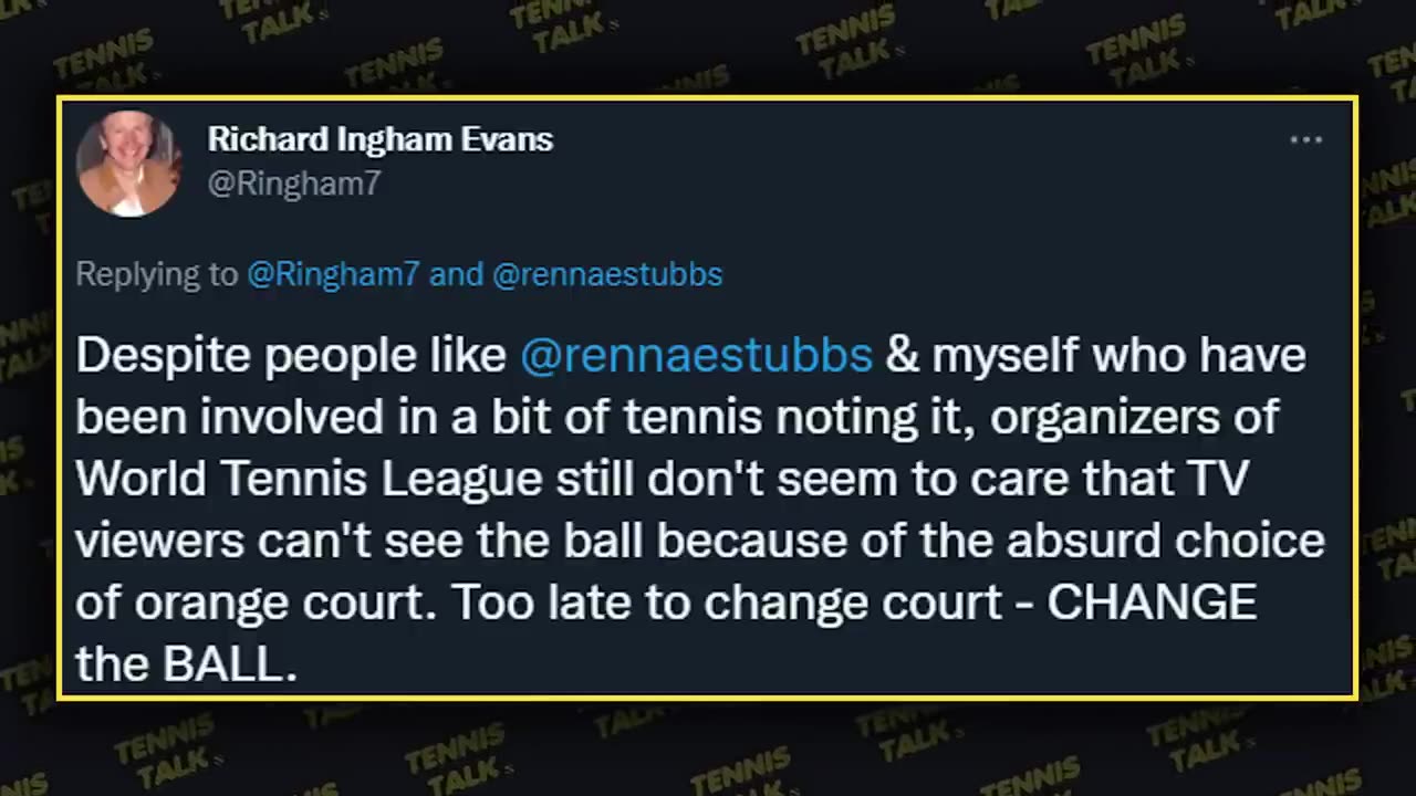Shocking Court Color at World Tennis League 2022 - Tennis Talk News