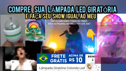 COMPRE SUA LÂMPADA LED GIRATÓRIA PARA FESTAS E ETC