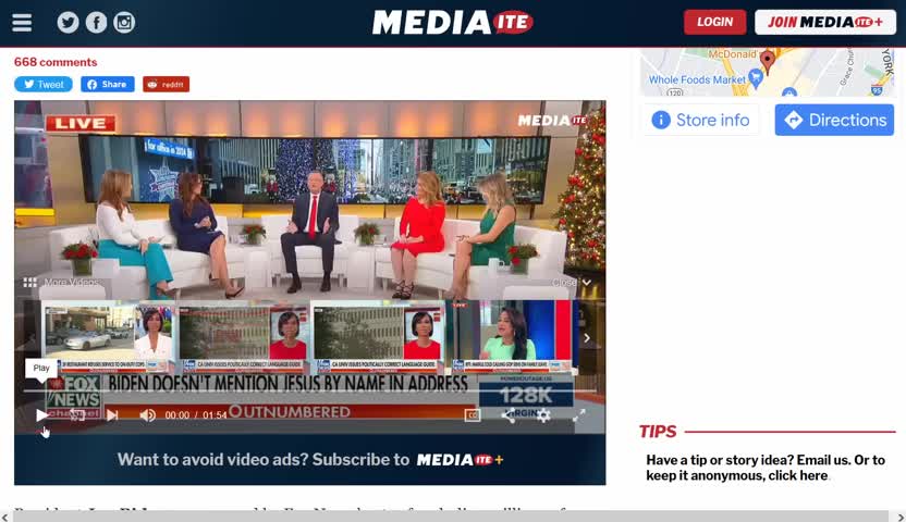 Fox News OUTRAGED Biden Didn't Say "Jesus" In Speech
