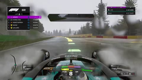F1® 23 Formula 1 MSC Cruises Belgian Grand Prix | Wet Weather Challenge | PS4 Gameplay