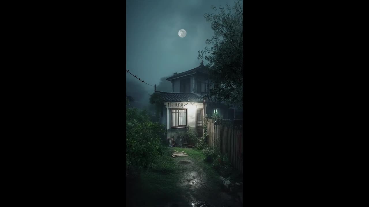 House Moon Night