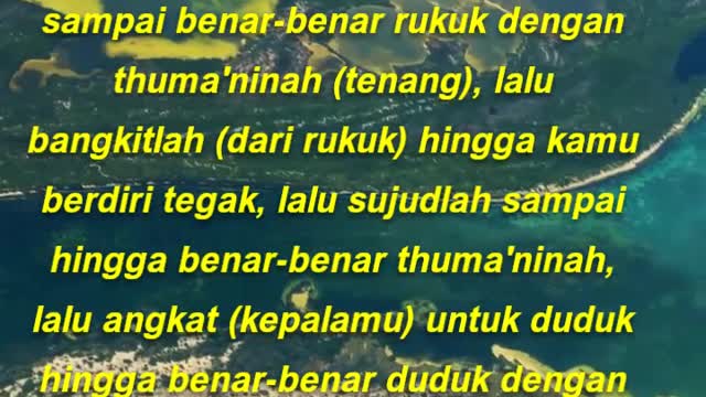 Jika kamu berdiri untuk shalat maka mulailah dengan takbir, lalu bacalah apa yang mudah buatmu