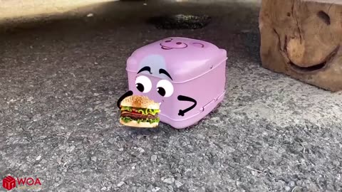 Crushing crunchy and soft things by a car