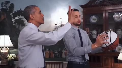 Obama gives curry a shot. Ha, Ha