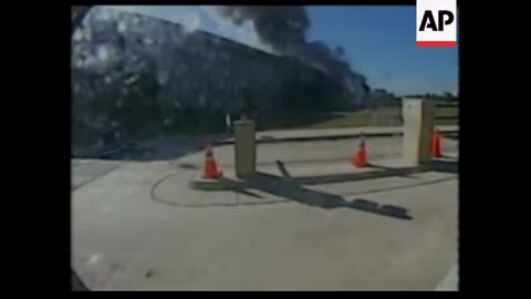 Released footage of the plane hitting the pentagon