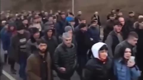 A group of Armenian protesters from Artsaj have tried to approach the site of the Azeri