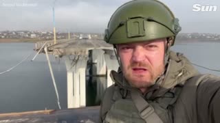 Explosion rips through key Antonovsky bridge in Kherson