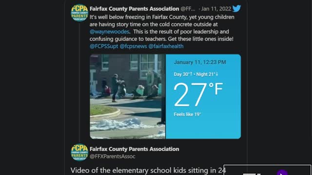 Virginia Teaches Outside In Freezing Temperatures