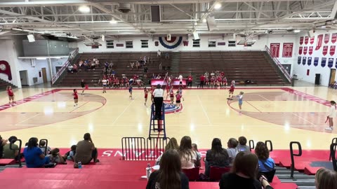 Southwestern vs JacCenDel Varsity Game 4 Court Cam 08-21-23