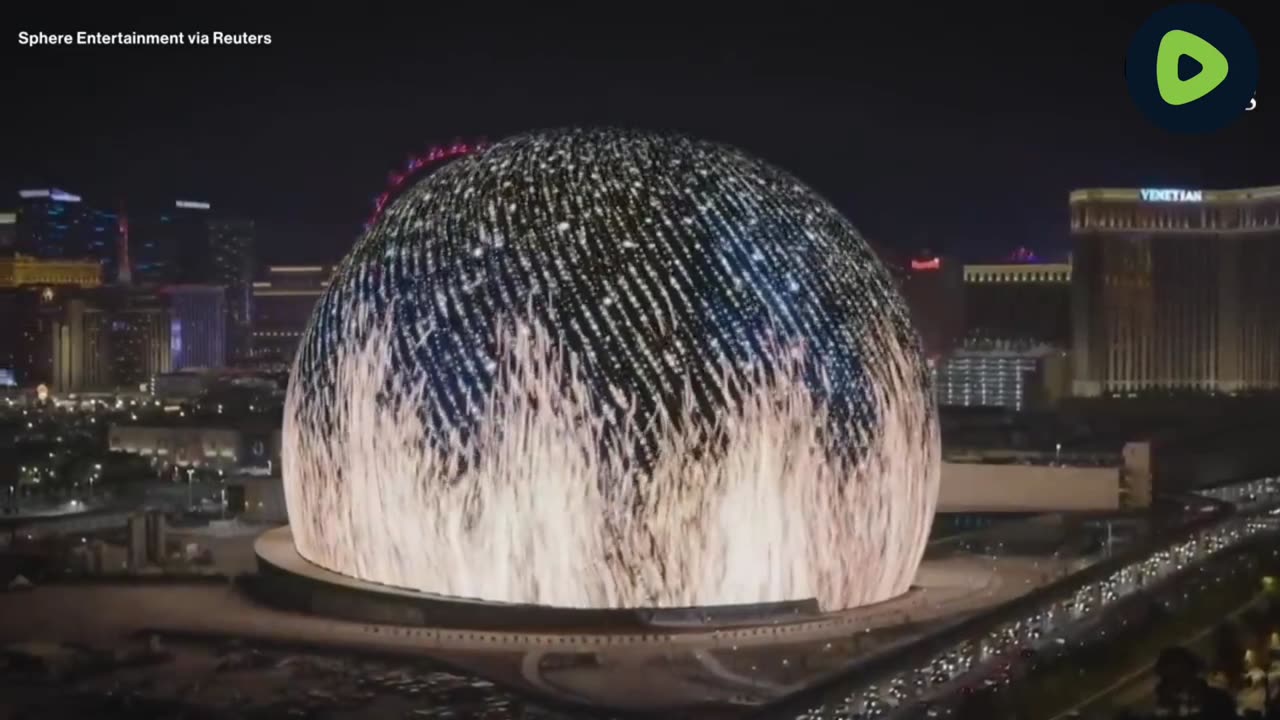 Sphere lights up Las Vegas skyline with massive LED display