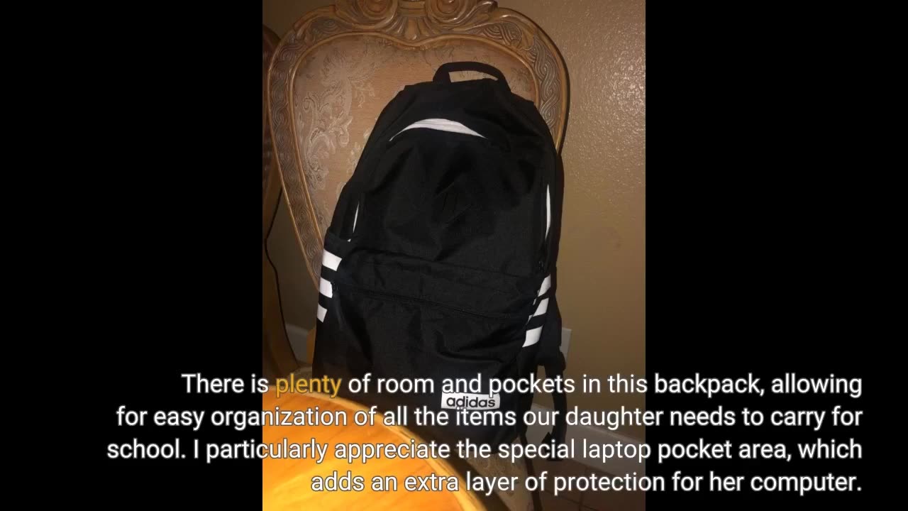 User Comments: adidas Unisex Classic 3S Backpack, Black/White, ONE SIZE