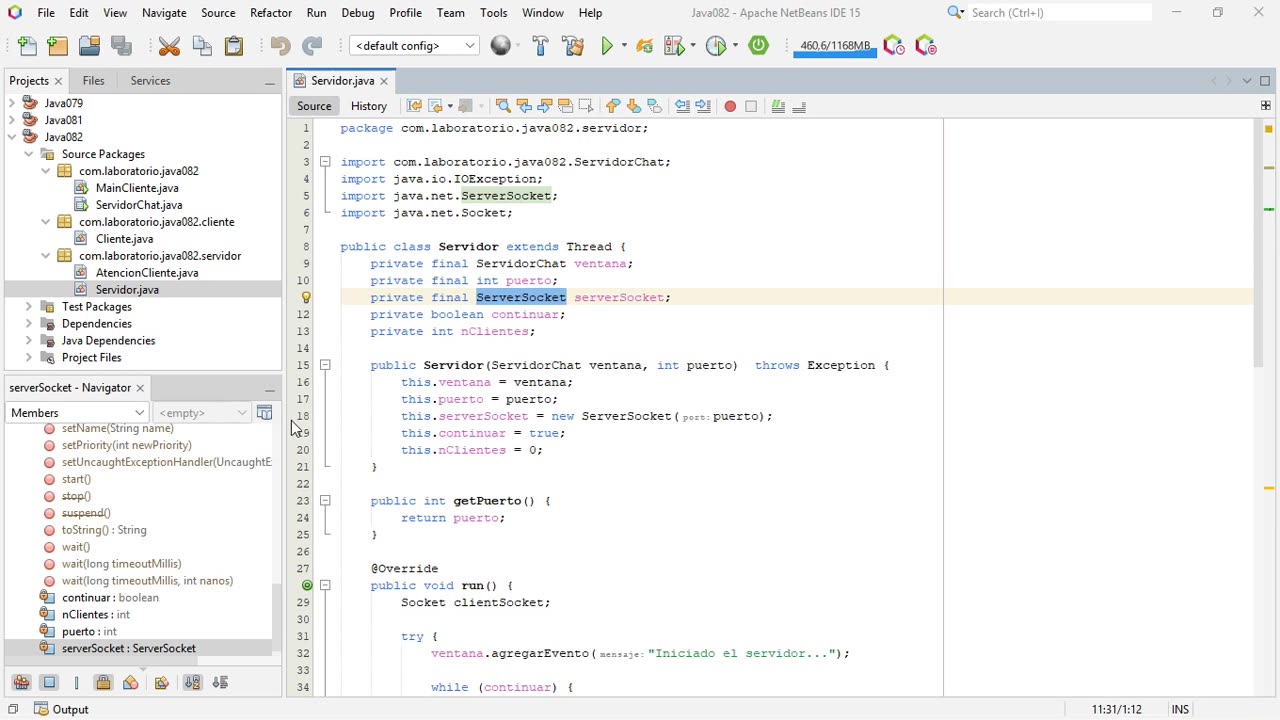 Java parte 83. Programación de sockets. Desarrollo de chat 2/6