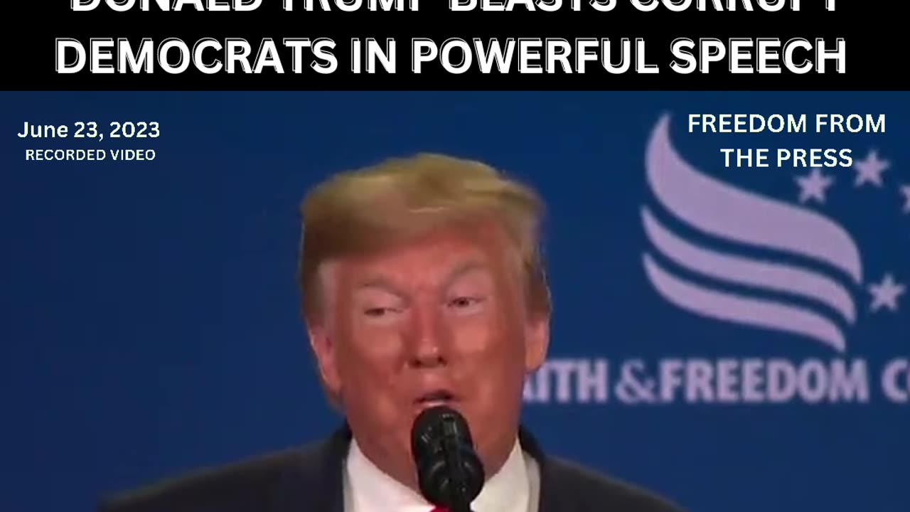 Powerful Speech from President Trump!