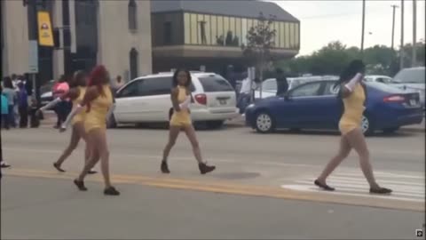 A BIKER ROLLS OVER A WOMAN AND SHE DIES ACTLY