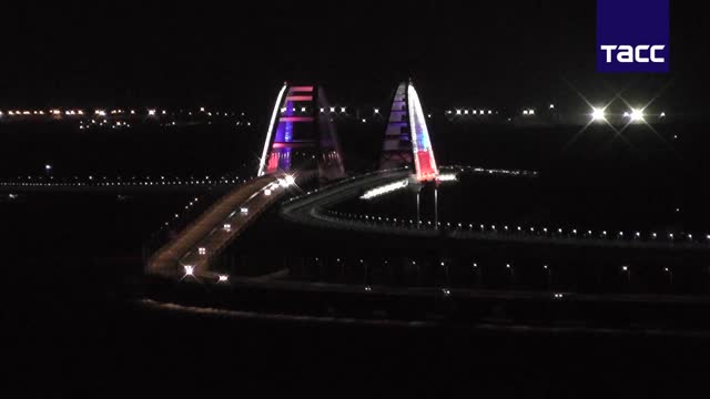 The passenger train passed over the Crimean Bridge after the incident.