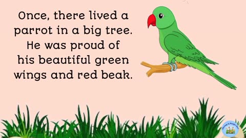 A proud parrot kids short moral story
