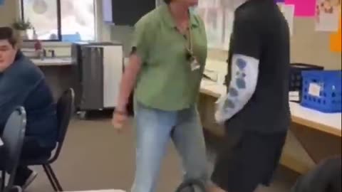 Another teacher student confrontation.