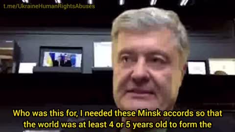 Poroshenko told why he really needed the Minsk agreements.