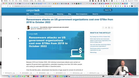 Source data to back up the Cyber video I did last Friday by Jason Dean