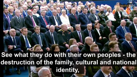Putin: West is PERVERTING, destroying the FAMILY, mocking children, even PEDOPHILIA is norm