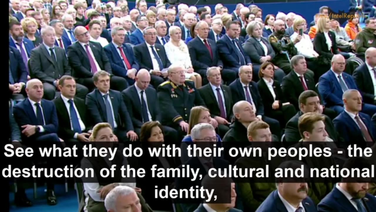 Putin: West is PERVERTING, destroying the FAMILY, mocking children, even PEDOPHILIA is norm