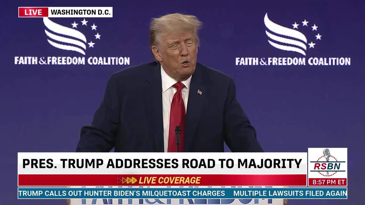 FULL SPEECH: Trump Speaks at Faith and Freedom Coalition: Road to Majority Conference 6/24/23