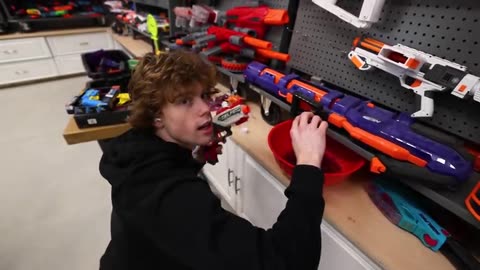The NERF MR BEAST GEL FIRE BLASTER!