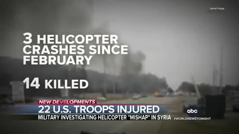 22 us troops injured in helicopter mishap in Syria