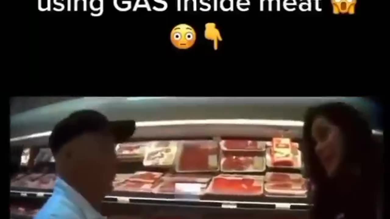 Gas in the meat in grocery stores