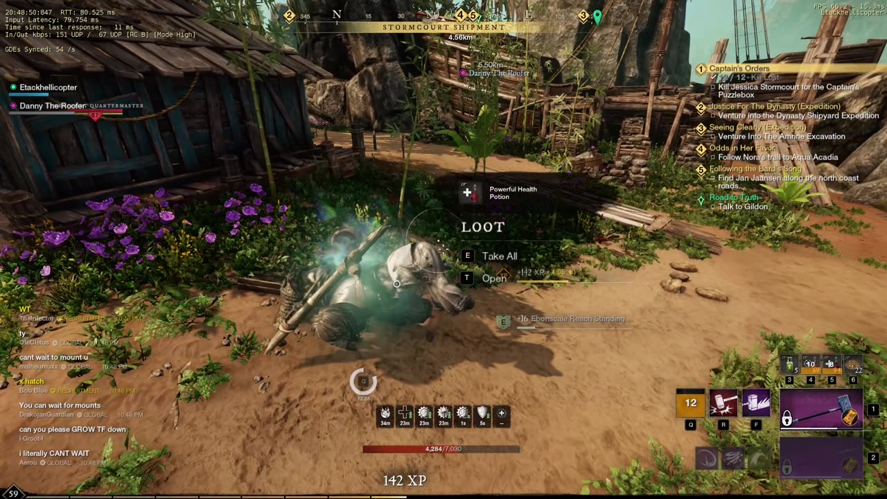 Lvl 59 Stormcourt Brute (+2 levels above silver elite) Naked fight