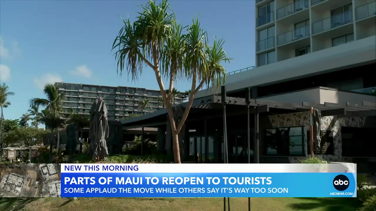 West Maui begins to welcome back tourists _ GMA