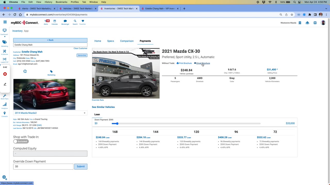 Sending a Marketing Offer to Service to Sales Conversion Customer in myBDCConnect