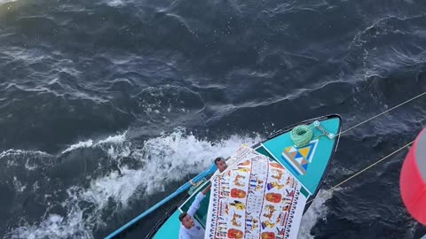 Boat Merchants Sell Wares To Tourist Cruise