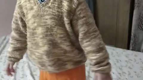 Baby enjoying