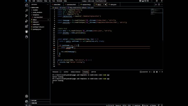 Using Templates in Node
