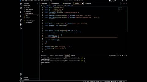 Using Templates in Node