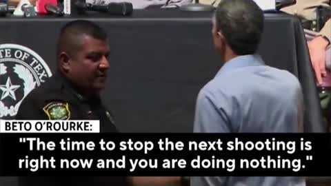 Beto O'Rourke confrontsGov. Greg Abbott