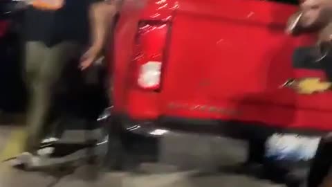 Black dude slaps a white chic. Man they hate white people.