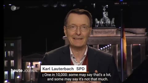 THE GERMAN HEALTH MINISTER AND THE COVID MADNESS