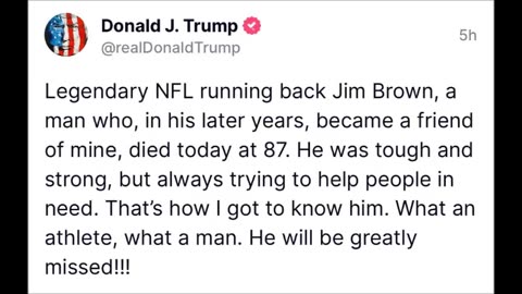 Mr T - RIP Jim Brown