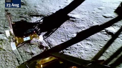 chandrayaan 3 landing on moon video