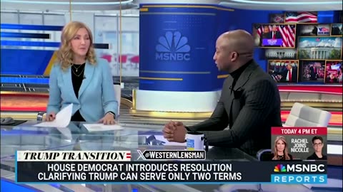 MSNBC is freaking out over Trump trying to serve a third term.