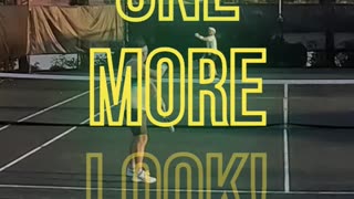 NOT QUITE ENOUGH FOLLOW THROUGH ON THAT BACKHAND!