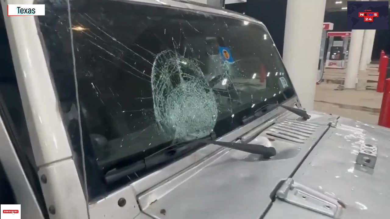 Emergency in Texas! Crazy hail storm destroys cars in Central Texas, US
