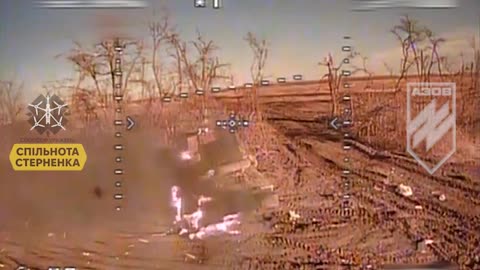 Ukrainian Drones Running Down Russian Tanks