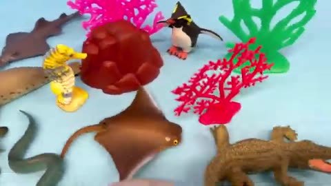 Fun Diorama Sea Animal Figurines Learn Animal Names