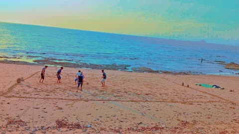 Gaddani beach football player