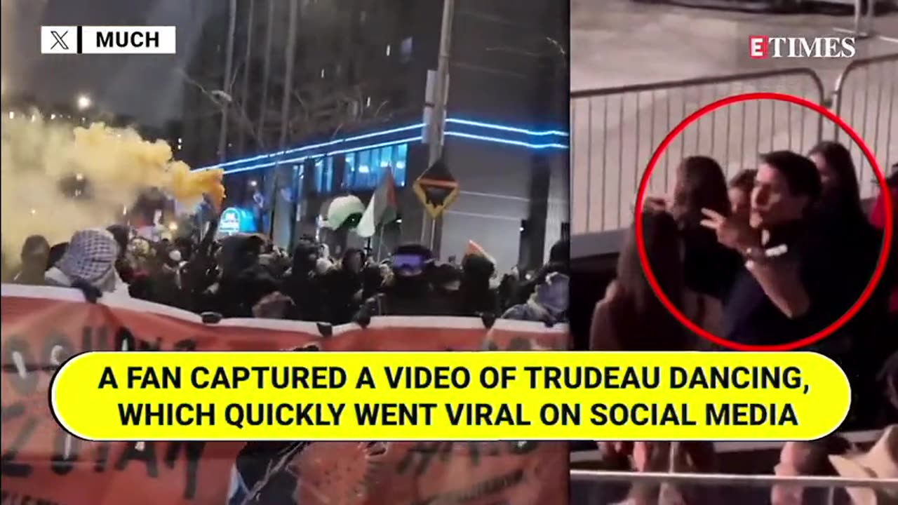 while Montreal is burning Trudeau is dancing At Taylor Swift's Concert